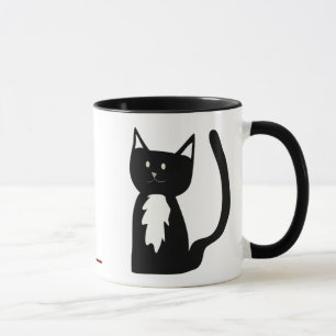 Smokingkatt och garnnystan mugg