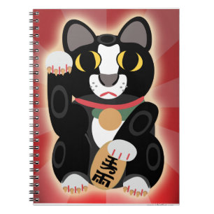 Smokingkjol Lucky Cat Söt Tur Husdjur Tecknad Anteckningsbok Med Spiral