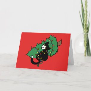 Smokingskatte julgran kort