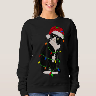 Smokingskatten mjau jultomten Tuxie julgransljus T Shirt