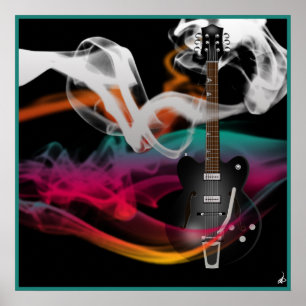 Smokin'Guitar Poster
