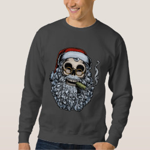 Smokin'Santa Skull Sweatshirt