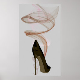 Smokin'Stiletto Shoe Art Poster