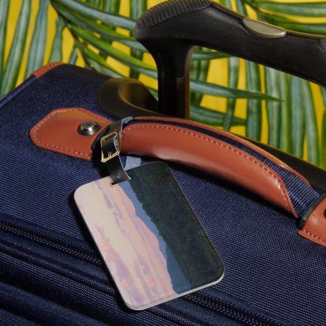 Smoky Mountain at Sunset Luggage Tag Bagagebricka (Framsida Insitu 1)