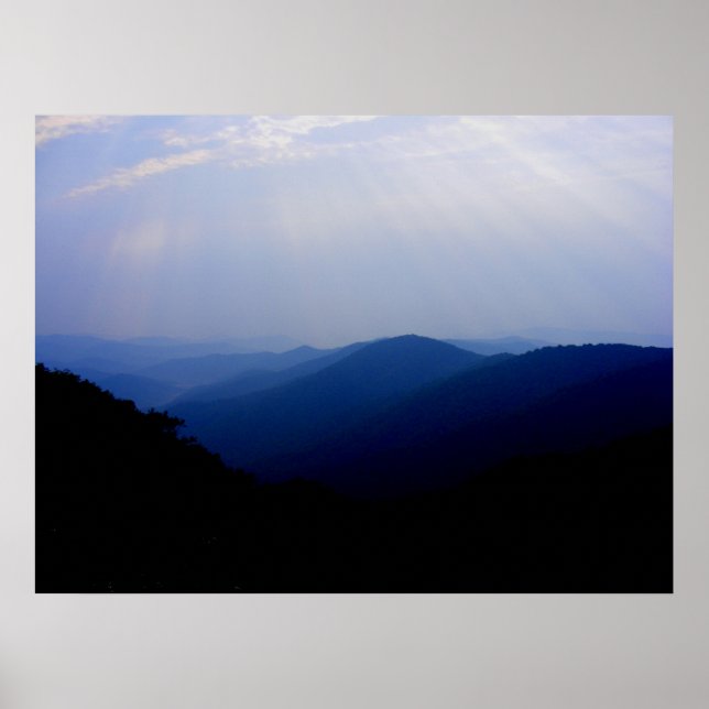 Smoky Mountain-morgon Poster (Framsidan)