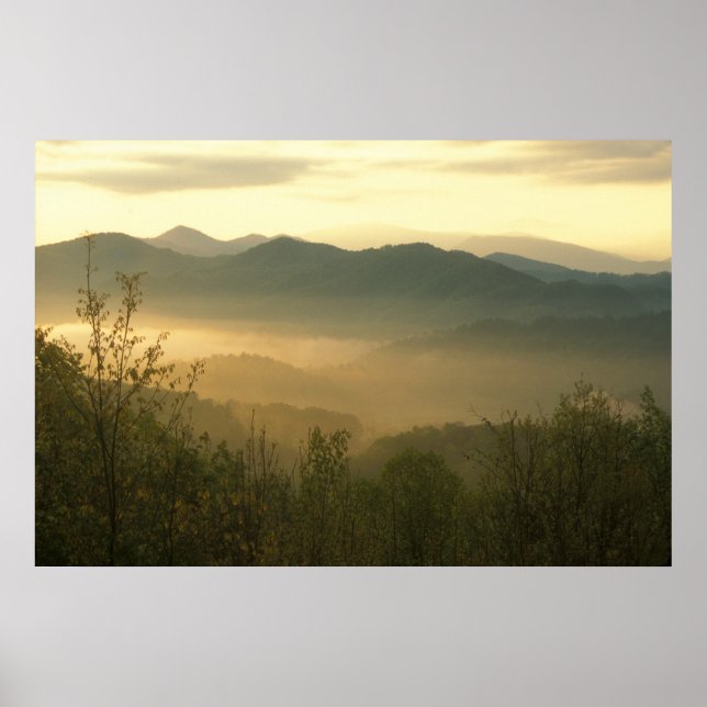 Smoky Mountain Sunrise Poster (Framsidan)