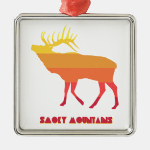 Smoky Mountains Elk Julgransprydnad Metall