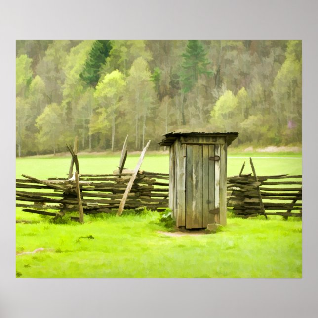 Smoky Mountains Outhouse Poster (Framsidan)