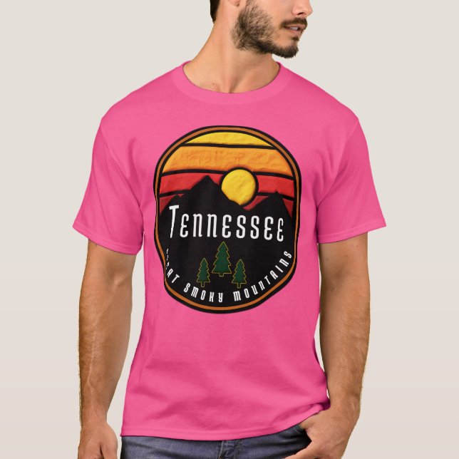 Smoky Mountains Tennessee Active T Shirt (Framsida)