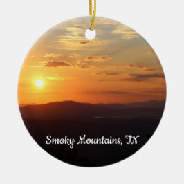 Smoky Mountains Tennessee Julgran Ornament