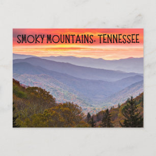 Smoky Mountains Tennessee Postcard Souvenir Vykort