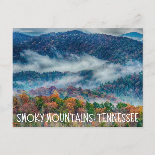 Smoky Mountains Tennessee-vykort Vykort (Framsida)