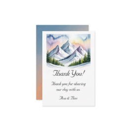 Smoky Mountains Winter Wedding Tack Kort