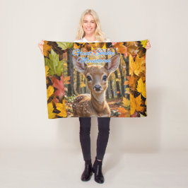 Smoky Mountains Woodland Fawn Fleecefilt