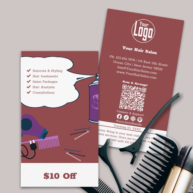 Smoky Topaz Hair Salon $10 Av Rabattkort (Smoky Topaz Hair Salon $10 Off Discount Card)