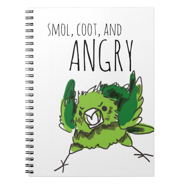 Smol, Coot och arg Anteckningsbok Med Spiral (Framsidan)