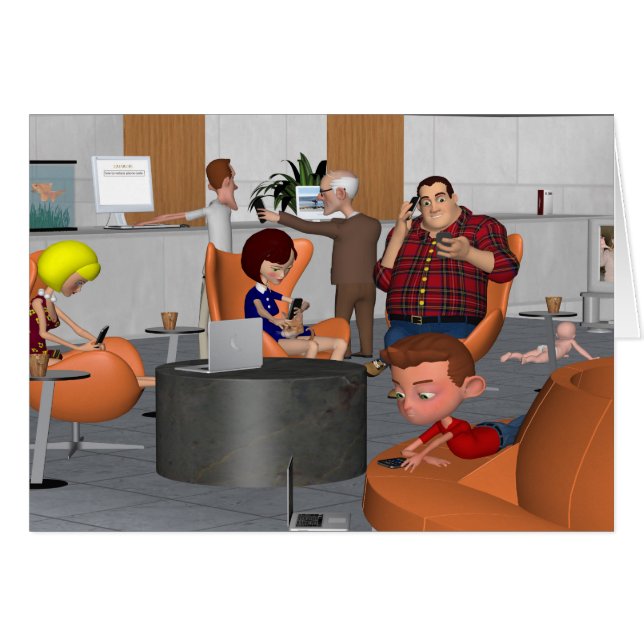 Smombies Party Hälsningskort (Framsidan Horizontal)