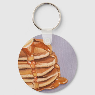 Smömjölk Pancakes Shortstack Breakfast Paining Nyckelring