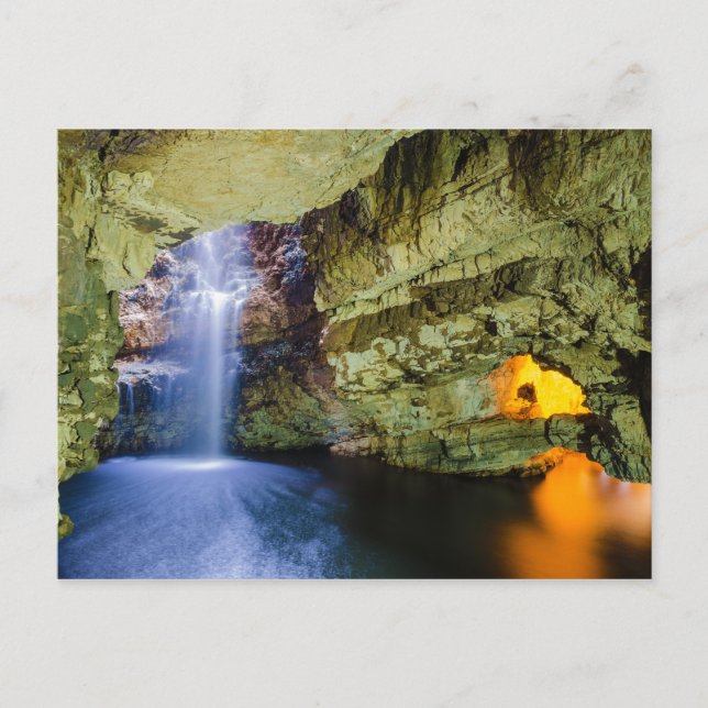 Smoo Cave Durness i Sutherland Highland Scotland Vykort (Framsida)