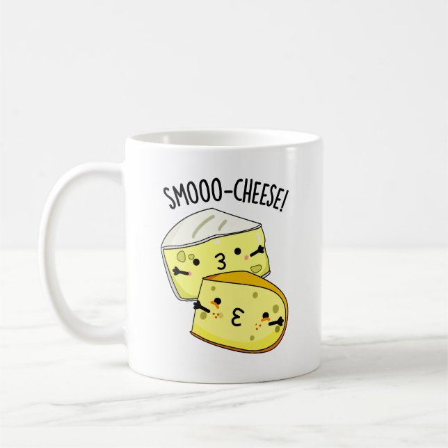 Smoo-ost Funny Cheese Pun Kaffemugg (Vänster)