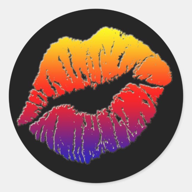 smooch runt klistermärke (Framsida)