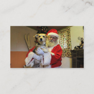 Smoochie som möter Santa Visitkort