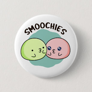 Smoochies Funny Kissing Mochi Pun Knapp