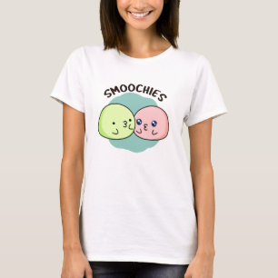 Smoochies Funny Kissing Mochi Pun T Shirt
