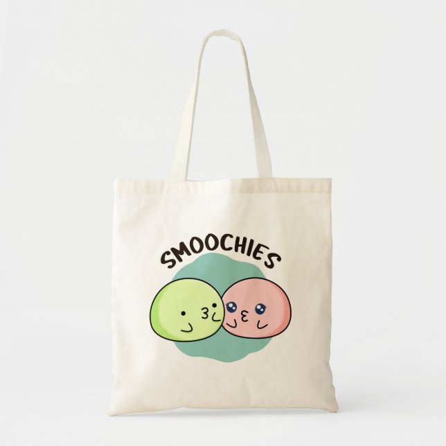 Smoochies Funny Kissing Mochi Pun Tygkasse (Framsidan)