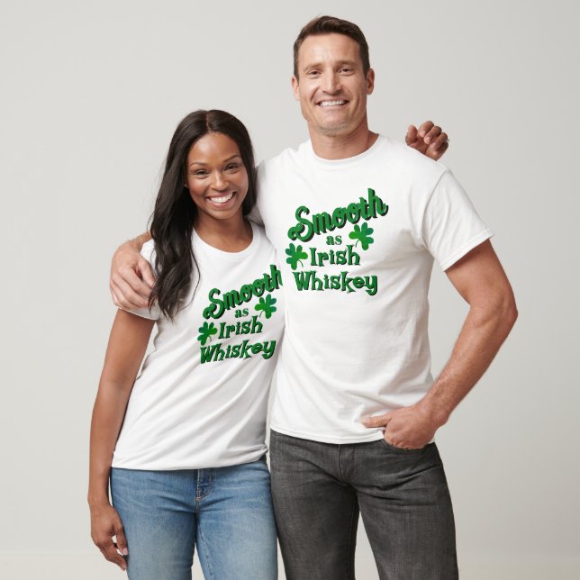 Smooth as Irish Whiskey Saint Patrick's Day Outfit T Shirt (Unisex)