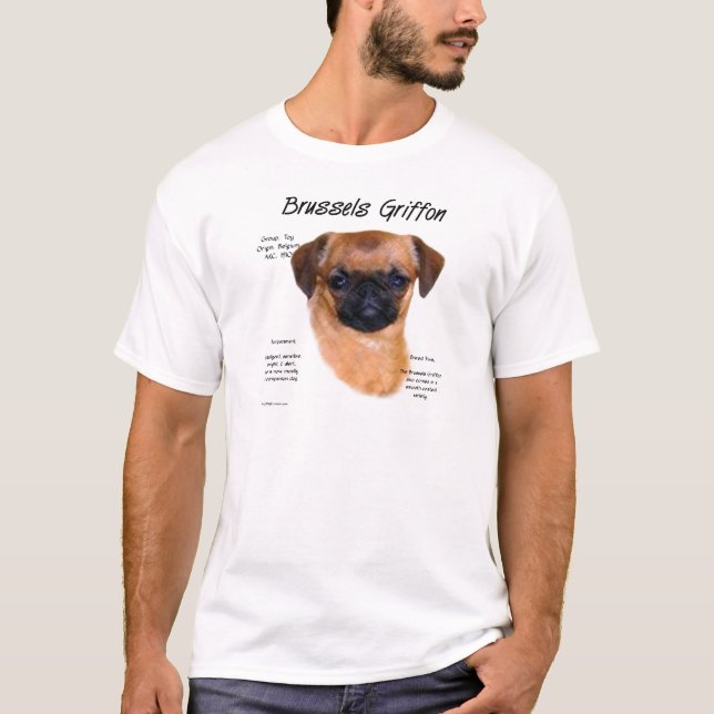 Smooth Brussels Griffon History Tee (Framsida)