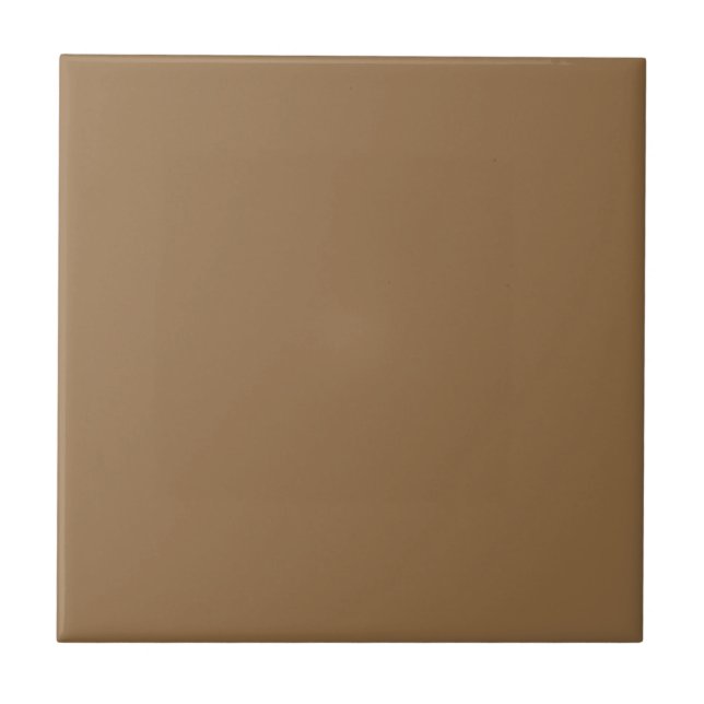 Smooth Caramel Brown Square Kitchen and Bathroom Kakelplatta (Framsidan)
