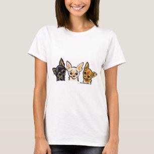 Smooth Chihuahua Trio T Shirt