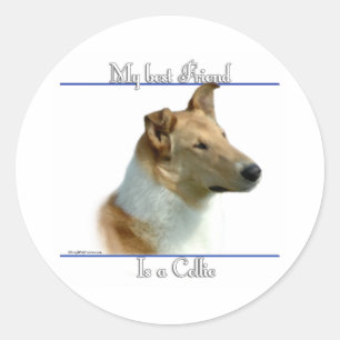 Smooth Collie Best Friend 2 - Krysare Runt Klistermärke
