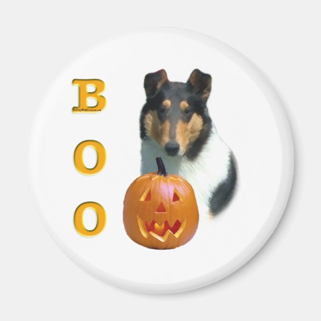 Smooth Collie Boo - Magnet (Framsidan)