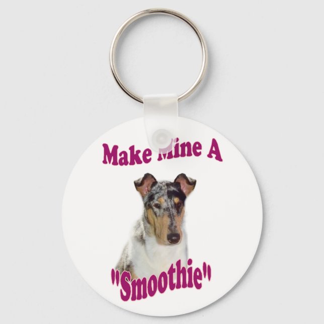 Smooth Collie Gifts Nyckelring (Framsida)