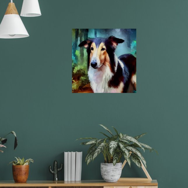 Smooth Collie Hund Poster (Vardagsrum 1)