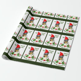 Smooth Collie jul Merry Presentpapper