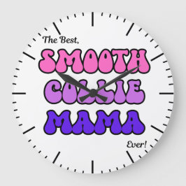Smooth Collie Mama Clock Stor Klocka