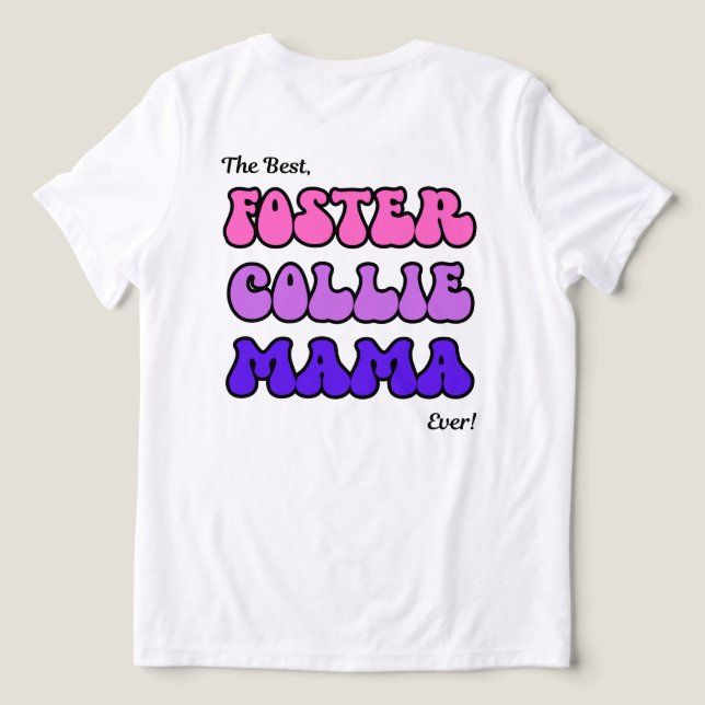 Smooth collie mama t-shirt (Design baksida )