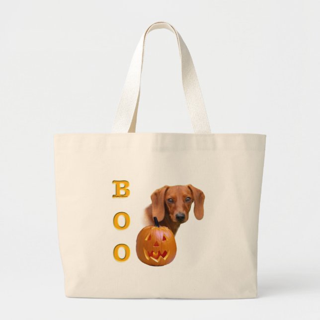 Smooth Dachshund Boo Jumbo Tygkasse (Framsidan)