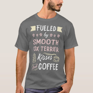 Smooth Fo Terrier Kisses och Coffee T Shirt