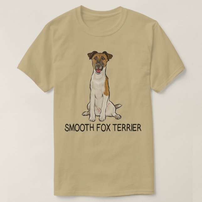 Smooth Fox Terrier Crazy Dog Lover T-Shirt (Design framsida)