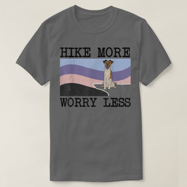 Smooth Fox Terrier Hike More Worry Less Graphic Hi T Shirt (Design framsida)