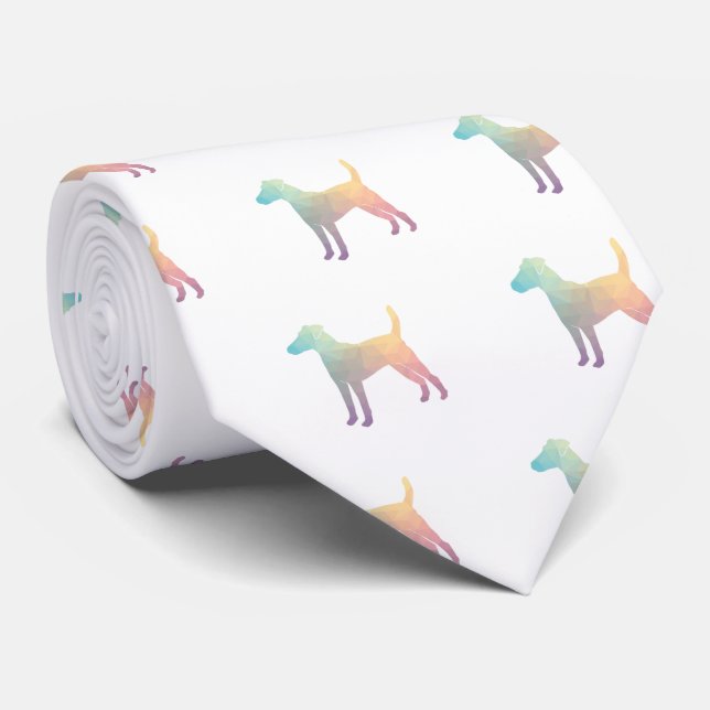 Smooth Fox Terrier Hund aveln Geo Silhouette Paste Slips (Rullad)