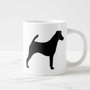 Smooth Fox Terrier Hund aveln Silhouettes Jumbo Mugg
