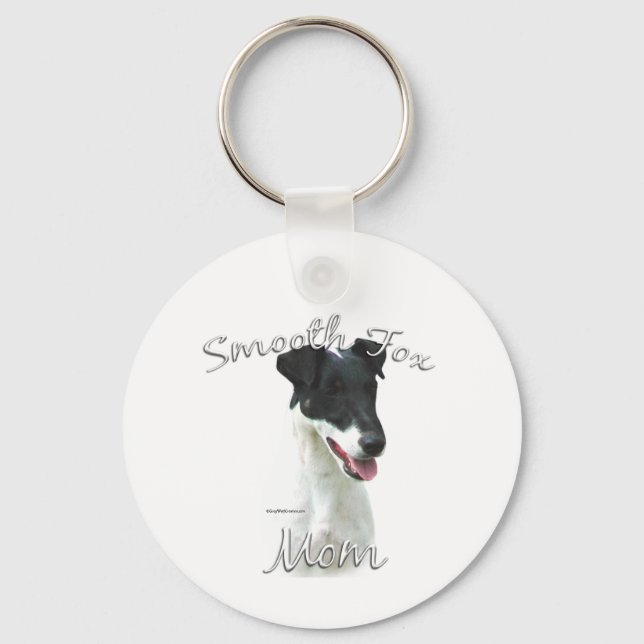Smooth Fox Terrier Mamma 2 Nyckelring (Framsida)