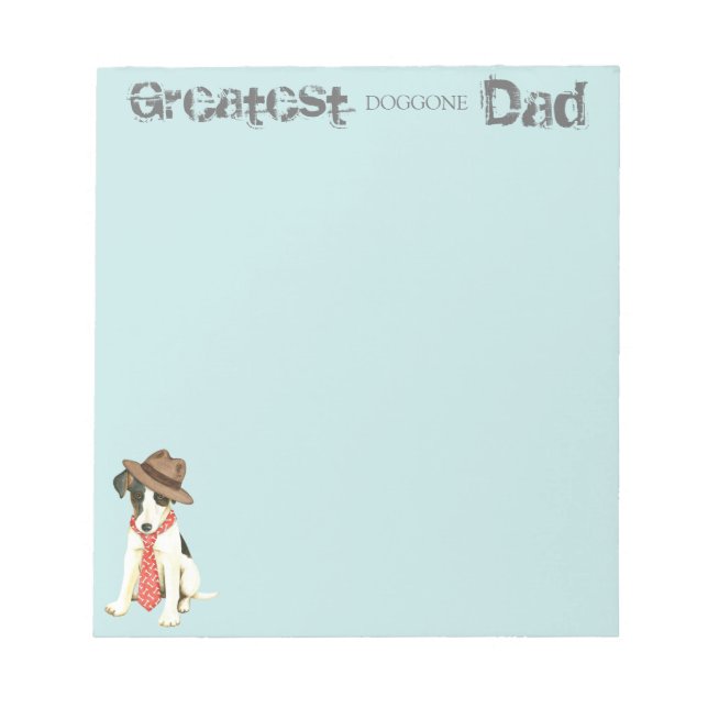Smooth Fox Terrier Pappa Anteckningsblock (Framsida)