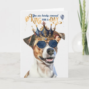 Smooth Jack Russell Kung för Day Funny Birthday Kort