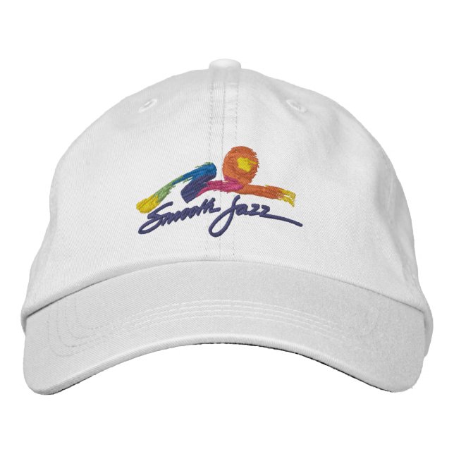 Smooth Jazz Embroidered Hat Broderad Keps (Framsida)